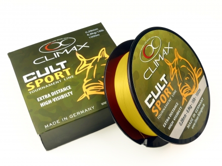 Волосінь CLIMAX CULT CARP SPORT yellow ― Офіційний представник Sportex