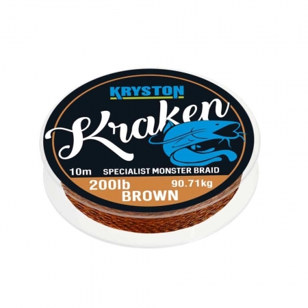 Повідковий матеріал KRYSTON Kraken Specialist Monster 200 lb, 10 м  B. Brown ― Офіційний представник Sportex
