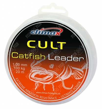 Повідковий матеріал Climax CULT Catfish Leader сомовий  20 m ― Офіційний представник Sportex