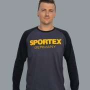 Футболка Sportex чорна з довгим рукавом